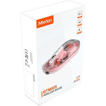 Meetion egér BTM005 2,4G+Bluetooth pink
