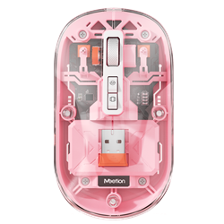 Meetion egér BTM005 2,4G+Bluetooth pink