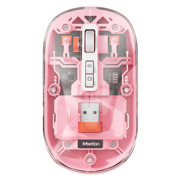 Meetion egér BTM005 2,4G+Bluetooth pink