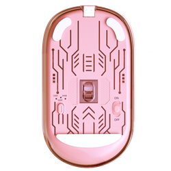 Meetion egér BTM005 2,4G+Bluetooth pink