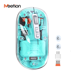 Meetion egér BTM005 2,4G+Bluetooth zöld