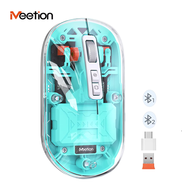 Meetion egér BTM005 2,4G+Bluetooth zöld