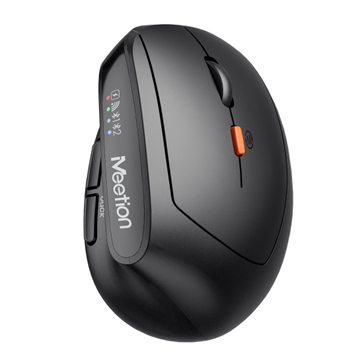 Meetion ergonómikus egér  BTM008 2,4G+Bluetooth  Black