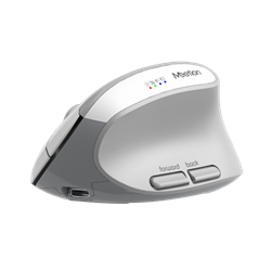 Meetion ergonómikus egér  BTM008 2,4G+Bluetooth  White