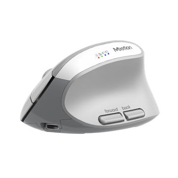 Meetion ergonómikus egér  BTM008 2,4G+Bluetooth  White