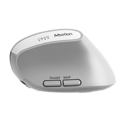 Meetion ergonómikus egér  BTM008 2,4G+Bluetooth  White