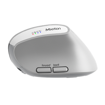 Meetion ergonómikus egér  BTM008 2,4G+Bluetooth  White