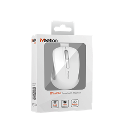 Meetion wireless egér MiniGo 2.4 Ghz wireless egér fehér
