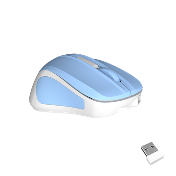 Meetion wireless egér MiniGo 2.4 Ghz wireless egér kék