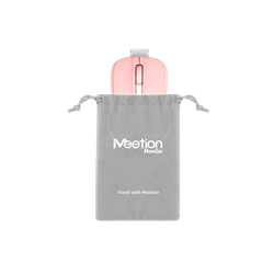 Meetion wireless egér MiniGo 2.4 Ghz wireless egér pink