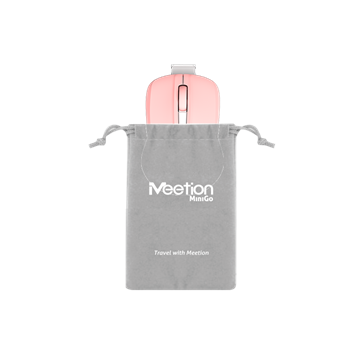 Meetion wireless egér MiniGo 2.4 Ghz wireless egér pink