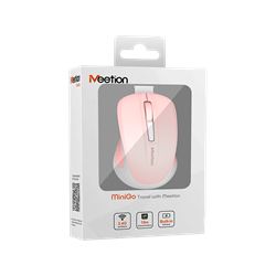 Meetion wireless egér MiniGo 2.4 Ghz wireless egér pink