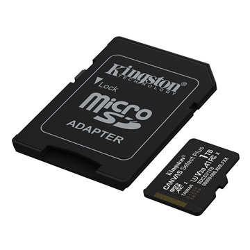 Memóriakártya Micro SDXC 1TB Kingston Canvas Select Plus Gen3 Class 10 UHS-1 A1 V10 + Adaprer