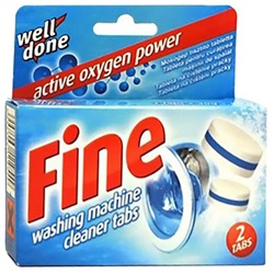 Mosógép tisztító tabletta WELL DONE Fine 2x40 g-os