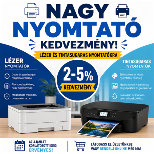 Nagy Nyomtató kedvezmény!