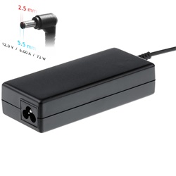 Notebook adapter 12V/6.0A 72W 5.5x2.5 mm ( AK-ND-28 )