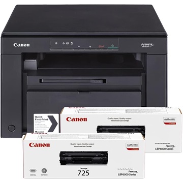 Nyomtató Canon MF3010 + 2 db toner multi lézer mono  (CRG-725)