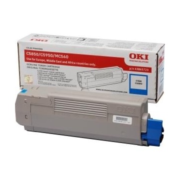 Oki toner 43865723 (C5850/5950) cyan 6k