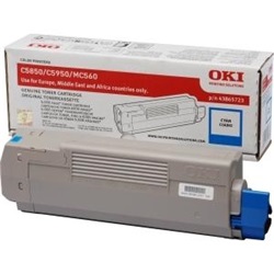 Oki toner 43865723 (C5850/5950) cyan 6k
