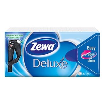 Papírzsebkendő 3 rétegű 10 x 10 db/csomag Zewa Deluxe illatmentes
