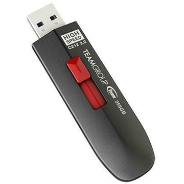 Pendrive 256GB Team C212 USB3.2 fekete (H)