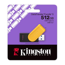 Pendrive 512GB Kingston DT Exodia S USB 3.2 Gen 1 fekete-sárga