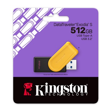 Pendrive 512GB Kingston DT Exodia S USB 3.2 Gen 1 fekete-sárga