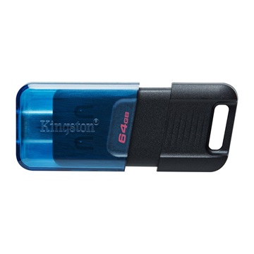 Pendrive 64GB Kingston DataTraveler 80 M Type-C fekete (H)