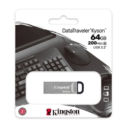 Pendrive 64GB Kingston Kyson USB3.2 ezüst (H)