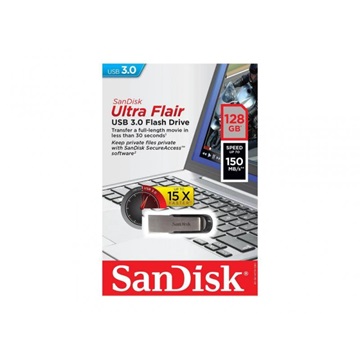 Pendrive SANDISK Cruzer Ultra Flair USB 3.0 128 GB  (H)