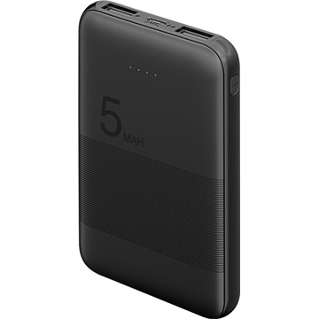 Goobay Compact power bank 5000 mAh fekete