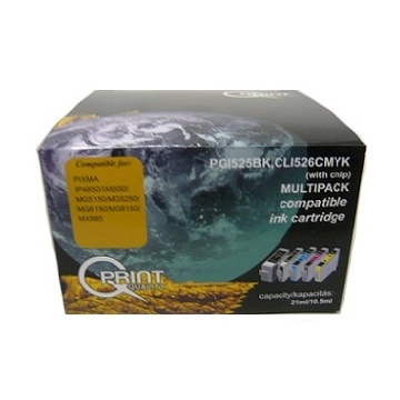 Q-Print tinta PGI525B/CLI526B,C,M,Y multipack (chipes)