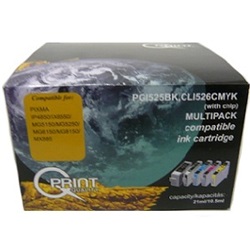 Q-Print tinta PGI525B/CLI526B,C,M,Y multipack (chipes)
