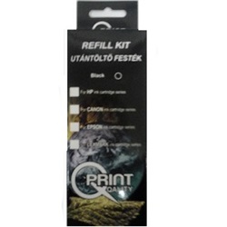 Q-Print töltőkészlet Hp univerzális fekete (1x28ml)