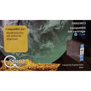 Q-Print tinta T9082 cyan (chipes)