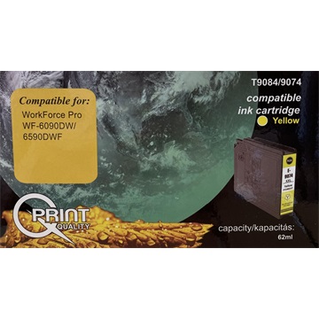 Q-Print tinta T9084 yellow (chipes)