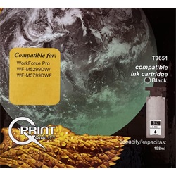 Q-Print tinta T9651 black (chipes)