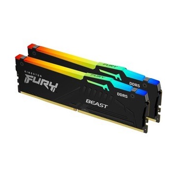 Ram DDR5 Kingston FURY Beast RGB 32GB/5600Mhz CL40 (2x16GB)