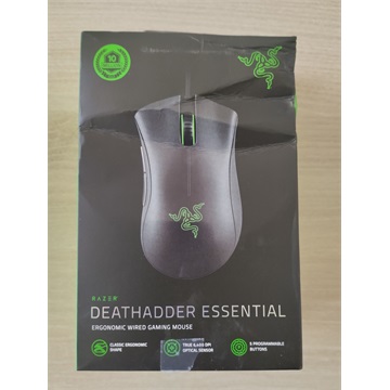 Razer DeathAdder Essential USB gamer optikai egér, fekete sérült dobozos