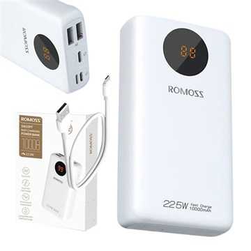 Romoss SW10PF Power bank,10000mAh, 22.5W (fehér)