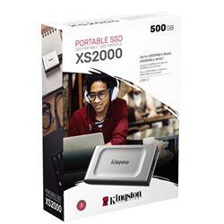 SSD külső Kingston Hordozható SSD USB 3.2 Gen 2x2 Type-C 500GB XS2000