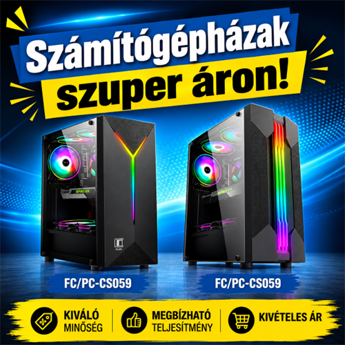Számítógépházak szuper áron!