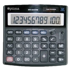 Számológép asztali OPTIMA SW-2242DM 12 digit