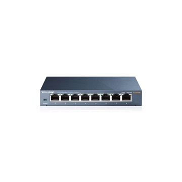 Tp-Link Switch 8 Port Gigabit, Fémházas (TL-SG108)