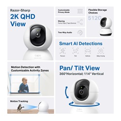 Tp-Link Otthoni biztonsági Wi-Fi kamera Tapo C220