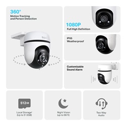 Tp-Link kültéri biztonsági Wi-Fi kamera Tapo C500