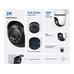 Tp-Link kültéri biztonsági Wi-Fi kamera Tapo C510W