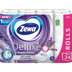 Toalettpapír 3 rétegű 24 tekercs/csomag Zewa Deluxe Levender Dreams
