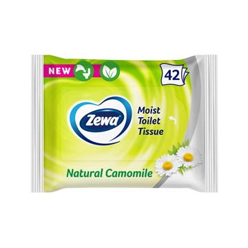 Toalettpapír nedves 42 lap/csomag Zewa Nature Camomile
