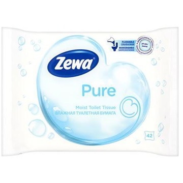 Toalettpapír nedves 42 lap/csomag Zewa Pure